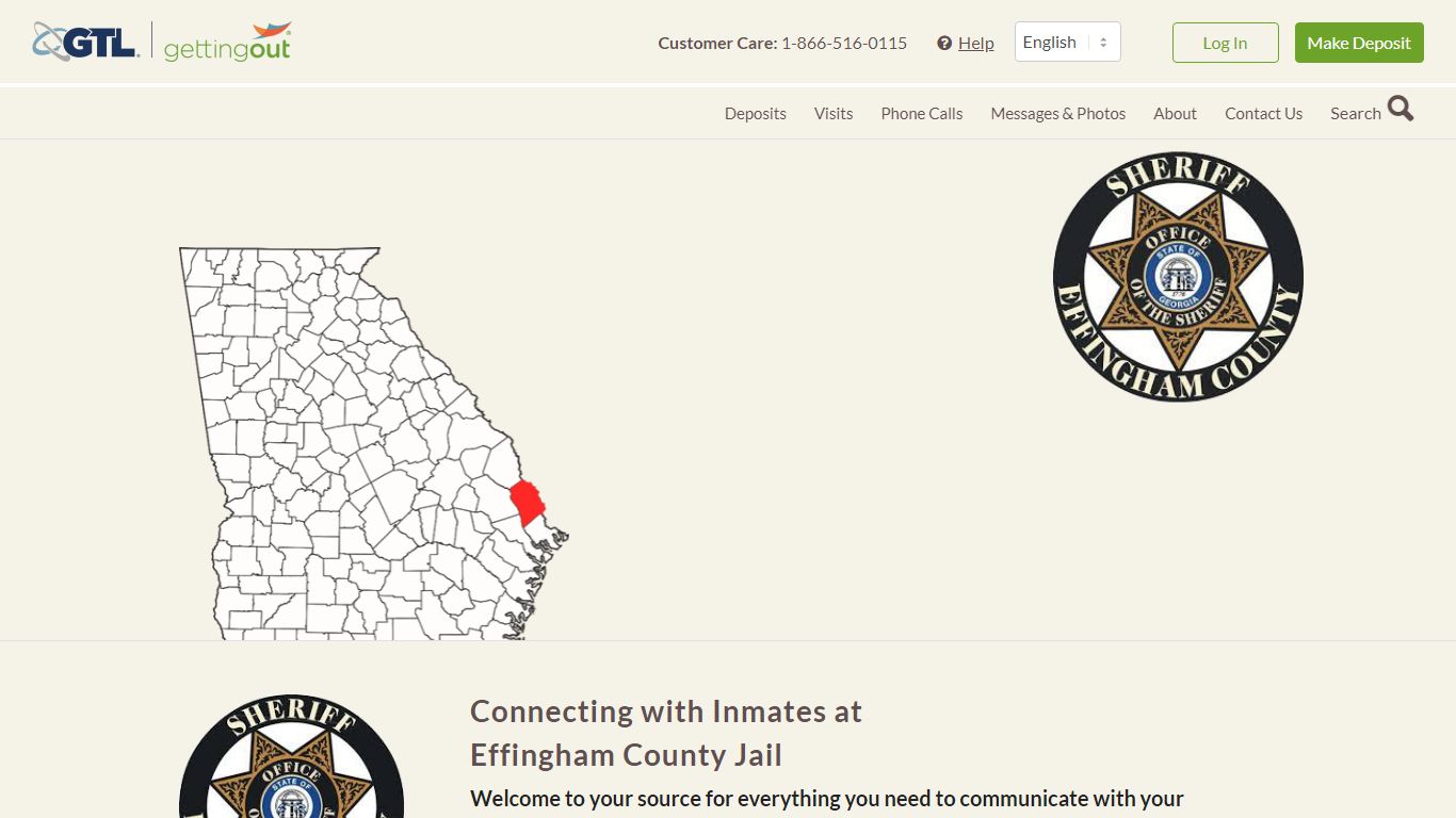 Effingham County Jail - Inmate Calls and Video Visits - GettingOut